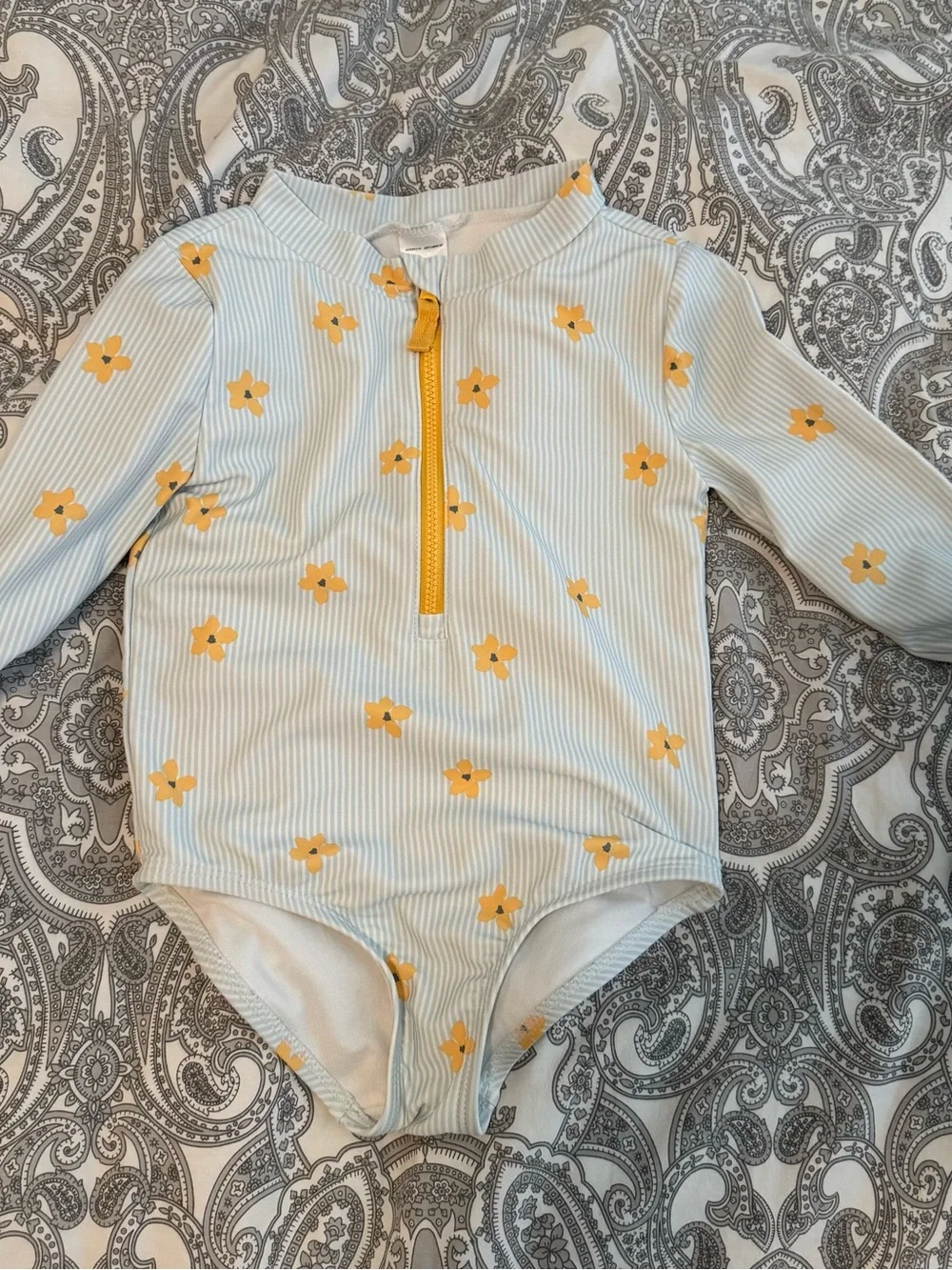 Kids Long Sleeve One and 2 Piece Swimsuit Lot - 4 pcs Mixed Colors